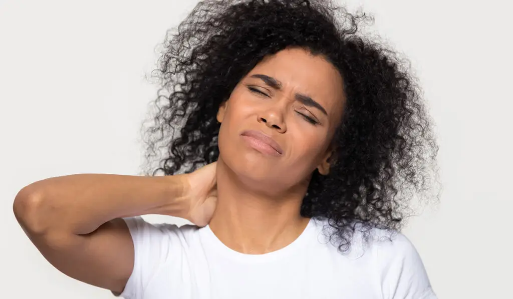 Woman with Neck Pain