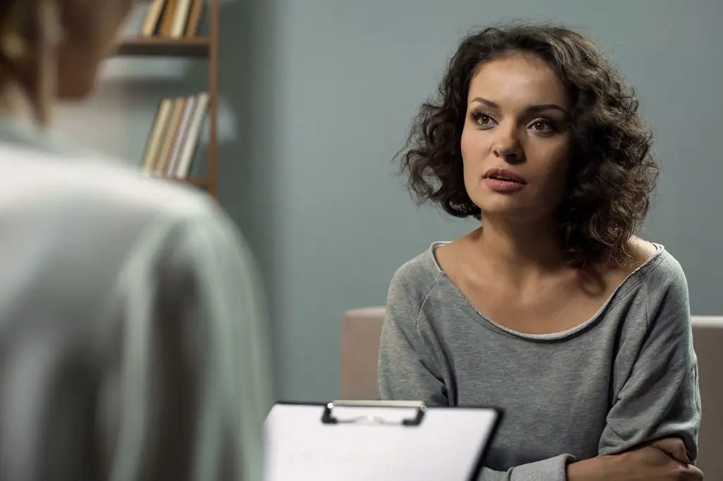 Woman talking to her doctor